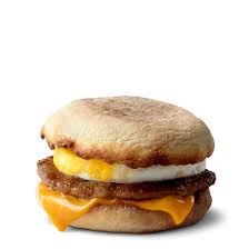 English Muffin with Sausage Egg and Cheese