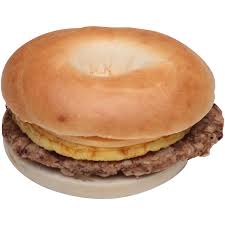 Bagel with Sausage Egg and Cheese